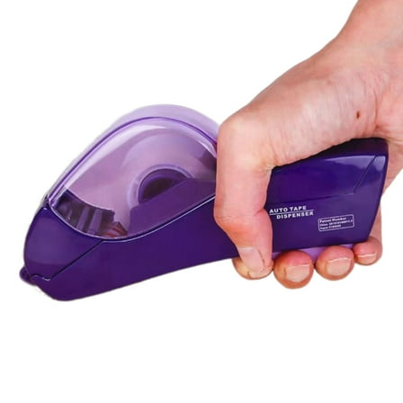 One-Hand Operate Tape Dispenser with Auto Cutter for Packages, Scrapbooking Envelopes, DIY Photo Wall