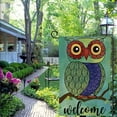 thumbnail image 6 of Qinduosi Owl Welcome Garden Flag Vertical Double Sided Rainbow Cute Owl Tree Branch Yard Garden House Flag for Outdoor Indoor Decoration 28x40in, 6 of 8