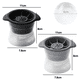 thumbnail image 2 of Bandeja de hielo redonda para moldes de hockey sobre hielo de 2 piezas - negro grande + gris grande Adepaton CPB-US-CJZ213-7, 2 of 5