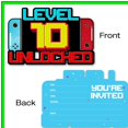 thumbnail image 3 of Game On! 10th Birthday Bash Invitations - Fun Fill-in Cards for Boys, Glittery Video Game Theme, Perfect for Celebrating a Milestone with 20 Envelopes Included!, 3 of 5