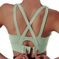 thumbnail image 3 of Bras for Women,High Sports Bra Maximum Support Adjustable Straps for Women Running Yoga Fitness Workout,Sports Bras for Women,Green,2XL, 3 of 4