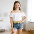 thumbnail image 2 of Kids Adjustable Heart Buckle Belt Fashion Cute Hollow Out Design Waistband for Girls and Boys, 2 of 4