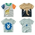 thumbnail image 5 of KYAIGUO 1-10Y Baby Kids Short Sleeve T-Shirt for Boys Summer Toddler Crewneck Casual Tee Shirt Tops Cartoon Casual Youth Shirt, 5 of 10
