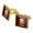 Gold, variant on 8-Bit Pixel Retro Beer Charisma Buff Gamer Game Square Cufflink Set - Silver or Gold