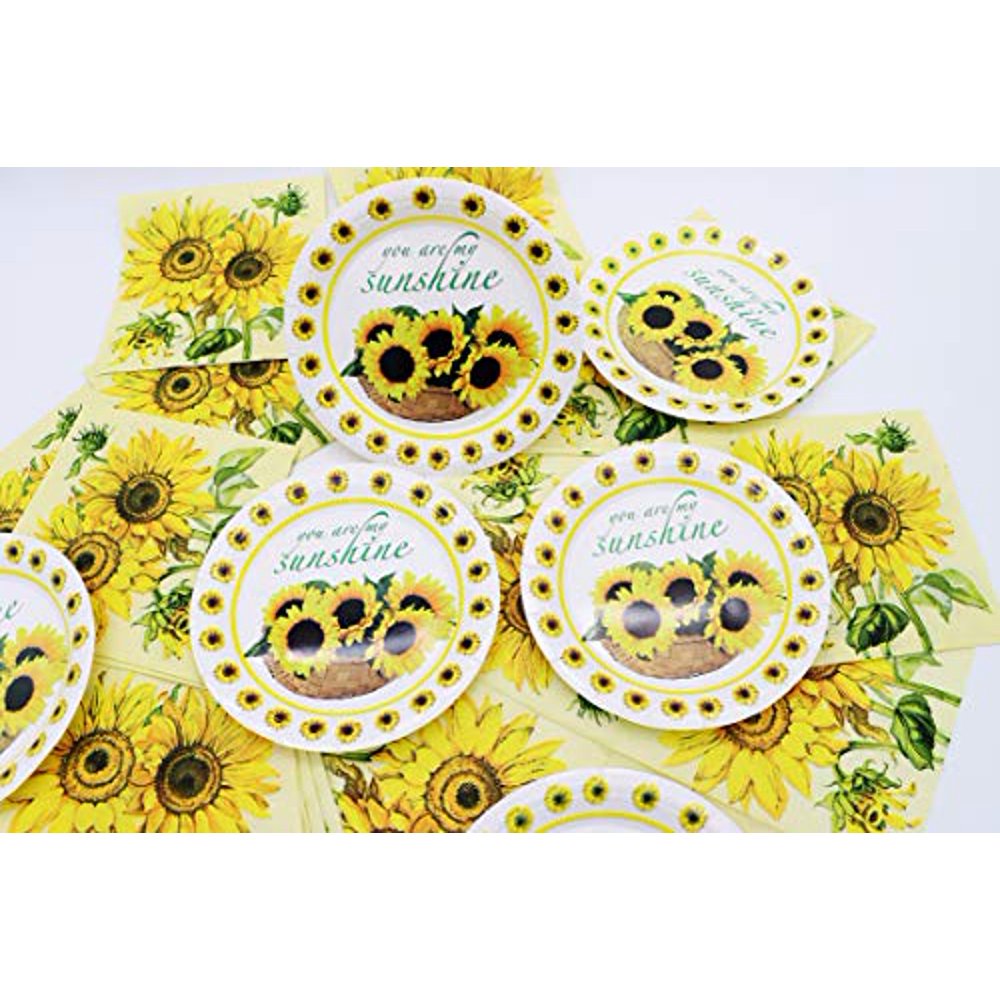 Sunflower Birthday Party Supplies and Decorations for 20 Sunflower Birthday Party Supplies and Decorations for 20