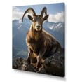 thumbnail image 2 of Designart "Majestic Ibex Brown Horns in the Wilderness II" Animals Canvas Wall Art, 2 of 5