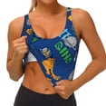 thumbnail image 3 of Pofeuu Dinosaur In Space Print Sports Bra for Women Sexy Vest Yoga Running Gym Fitness Crop Bras Tops-XX-Large, 3 of 8