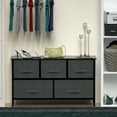 thumbnail image 3 of Keylever 2-Tier Closet Dresser with 5 Easy Pull Fabric Drawers and Metal Frame, Furniture Storage Tower, Multi-Purpose Organizer Unit For Closets, Dorm Room, Living Room,Bedroom, Hallway, 3 of 10