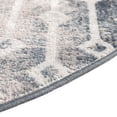 thumbnail image 6 of Unique Loom Bohemian Trellis Collection Area Rug - Gypsy (4' x 6' Oval Vintage Blue/Ivory), 6 of 7