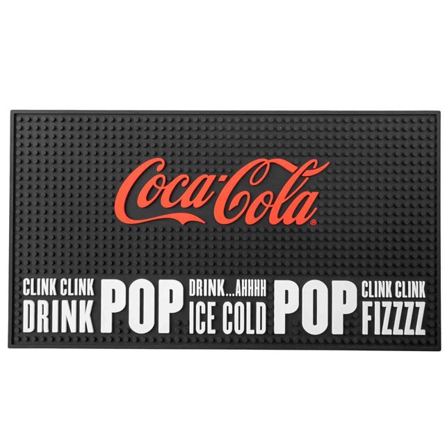 TableCraft 18" x 10" CocaCola Rectangular Bar Mat