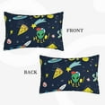 thumbnail image 4 of Daiia Funny Spaceships Bedding Waterproof Pillow Protector Zippered Queen – Bed Bug Proof Pillow Encasement-16"x24", 4 of 9