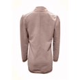 thumbnail image 3 of Women's Double Breasted Long Sleeve Lapel Ribbed Cardigan Autumn Coat Coat with Pockets, 3 of 9