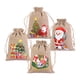 thumbnail image 1 of Bolsas de regalo de arpillera Yuyangstore reutilizables de Navidad con Cordones de Yute, 1 of 8