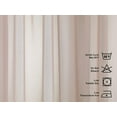 thumbnail image 4 of 3S Brother's Pink Sheer Home Decorative Set of 2 Panels Faux Silk Crap Chiffon Fabric Window Curtains Hanging Back Tap & Rod Pocket Custom Made 5-30 Ft Long - Made in Turkey (52"W x 63"L) Each, 4 of 6