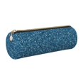 thumbnail image 1 of Easygdp Blue Glitter para Estuche de Lápices Cilíndrico de Cuero con Cremallera, Organizador de Lápices de Cuero para Escuela, Oficina y Viajes, 1 of 6