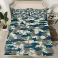 thumbnail image 2 of jejeloiu Rustric Camouflage Full Size Sheets,Wildlife Hunting Bed Sheets,Blue Green Brown Sheet Sets For Adults,Super Cozy Room Decor,4 Pieces, 2 of 7