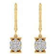 thumbnail image 2 of 1/2 Carat Diamond Drop Earrings in 10K Yellow Gold, 2 of 4
