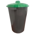 thumbnail image 2 of Bote para Basura para el Jardín RecyX 5 Pzs 50lts 51.7x81.5cm Polietileno Color Gris Tapa Verde., 2 of 2
