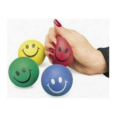 Smile Face Stress Balls - Party Favors - 12 Pieces