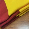 thumbnail image 7 of Knit Winter Rugby Striped Scarf for Men & Women - Stay Warm & Stylish (Navy/ Red) -1 Pack, 7 of 7