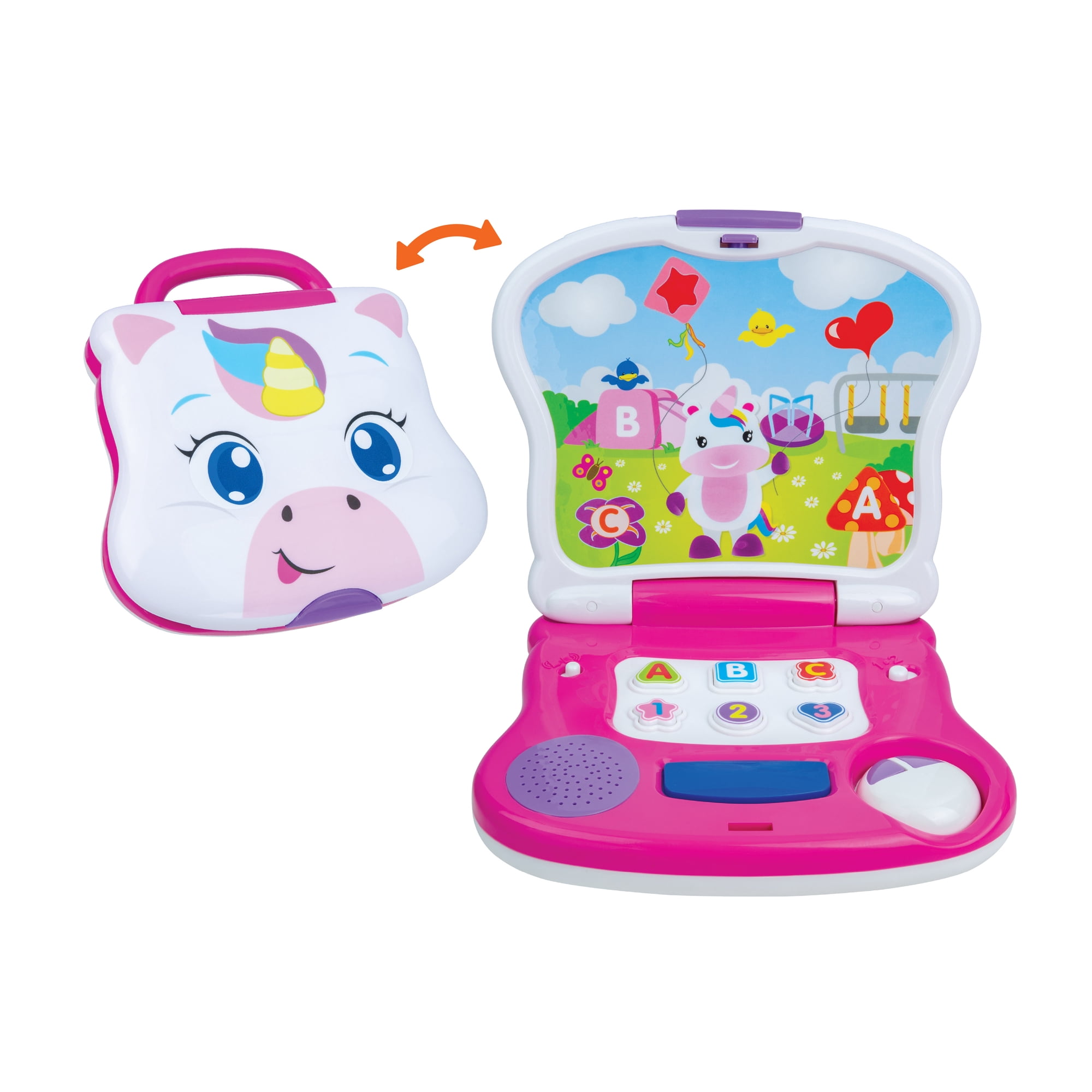Winfun Educational Play Laptop Junior - Unicorn Abc's and 123's, Age Group 12 Months and Up