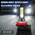 thumbnail image 4 of XWQHJW H11 LED Headlight Bulbs+H11 Fog Bulbs,Super Bright 35W 12000LM 6000K White 4Pcs, 4 of 14