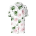 thumbnail image 5 of Lightning Sales of Today! BiZtdJrK Ladies Summer Hawaiian Shirts Short Sleeve Button Down Shirt Hawaii Tropical Floral Print Beach Tops Vacation Outfits Multicolor XXXXL, 5 of 6