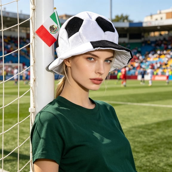 CATIEBYE Assorted Color Soccer Cap for Football Game Day, Party, Carnival, and Outdoor Sports Events