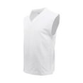 thumbnail image 4 of tarylea Men's Knitted Shirts Deep V Neck Sleeveless Sweater Vests Solid Color Loose Shirts Casual Trendy Cute Outwear Tops, 4 of 7