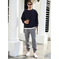 thumbnail image 4 of Mens Corduroy Joggers Pants Casual Cargo Pants Drawstring Elastic Waist Baggy Tapered Sweatpants with Pockets, 4 of 18