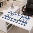 thumbnail image 3 of Long Mouse Pads for Desk,Blue Chicken Stripe Pattern Desk Mats on Top Of Desks, Desk Mouse Pad Extra Large with 3mm Non-Slip Base and Stitched Edge for Gaming,Office,Work,Home 31.5x15.7in, 3 of 5
