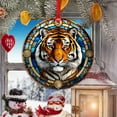 thumbnail image 3 of AatoeaX Intricate Tiger Ornament: Stained Glass Art, Transparent Acrylic, Hanging Decor for Wildlife Fans, Art Enthusiasts & Home Accents, 3 of 7