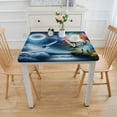 thumbnail image 3 of nygtbtfer Table Cloth Rectangle Tablecloth Outdoor Washable Winkle and Stain Resistant Spandex Table Cover for Kitchen Dining Tabletop Decoration, 3 of 7
