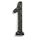 thumbnail image 2 of NACH House Numbers for Outside, 5.5 inch Black Address Numbers for House - Number 1 - Rustic Numbers for Outside with Mounting Hardware, 2 of 4