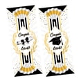 thumbnail image 5 of KAKOWELY 1 par de pancartas de fiesta de graduación, decoración de pareado, fondo fotográfico, tela con letras de graduación, cortina colgante para puerta delantera (colores surtidos), 5 of 5