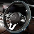 thumbnail image 2 of Bling Steering Wheel Covers with Diamond, Rhinestone Steering Wheel Cover Anti-Slip car Steering Wheel Cover, 15 inch Steering Wheel Cover Sparkly Steering Wheel Covers (Multicolor), 2 of 7