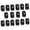 black D, variant on 12 Pcs Self Adhesive Caster Wheels – 360° Swivel Mini Rolling Wheels for Small Appliances, Furniture, Storage