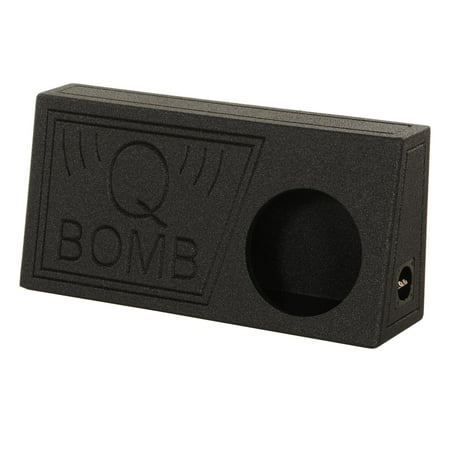Q Power QBomb Single 10 Inch Vented Subwoofer Sub Box with Black Bedliner