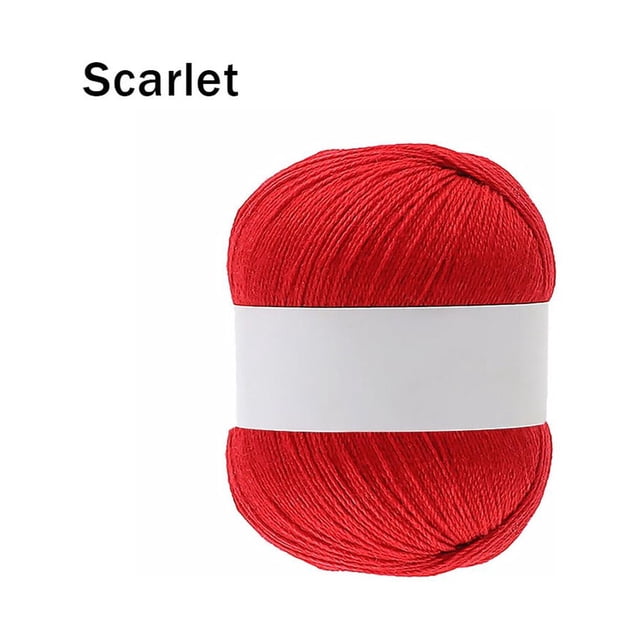 Advancent Hilo tejido a mano, cuerda de tejer mezclada, cordón de macramé grueso para ganchillo Tela de costura y artesanía Rojo