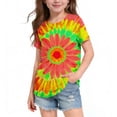 thumbnail image 2 of Ashirexll T-Shirts pour Filles à Manches Courtes Imprimés Col Rond Demi-Manches Haut pour Enfants Décontracté Polyvalent, 2 of 5