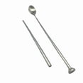 thumbnail image 1 of Bgsha 63cm Telescopic Spoon Stainless Steel Stirring Spoon Telescopic Spoon for BBQ, 1 of 8
