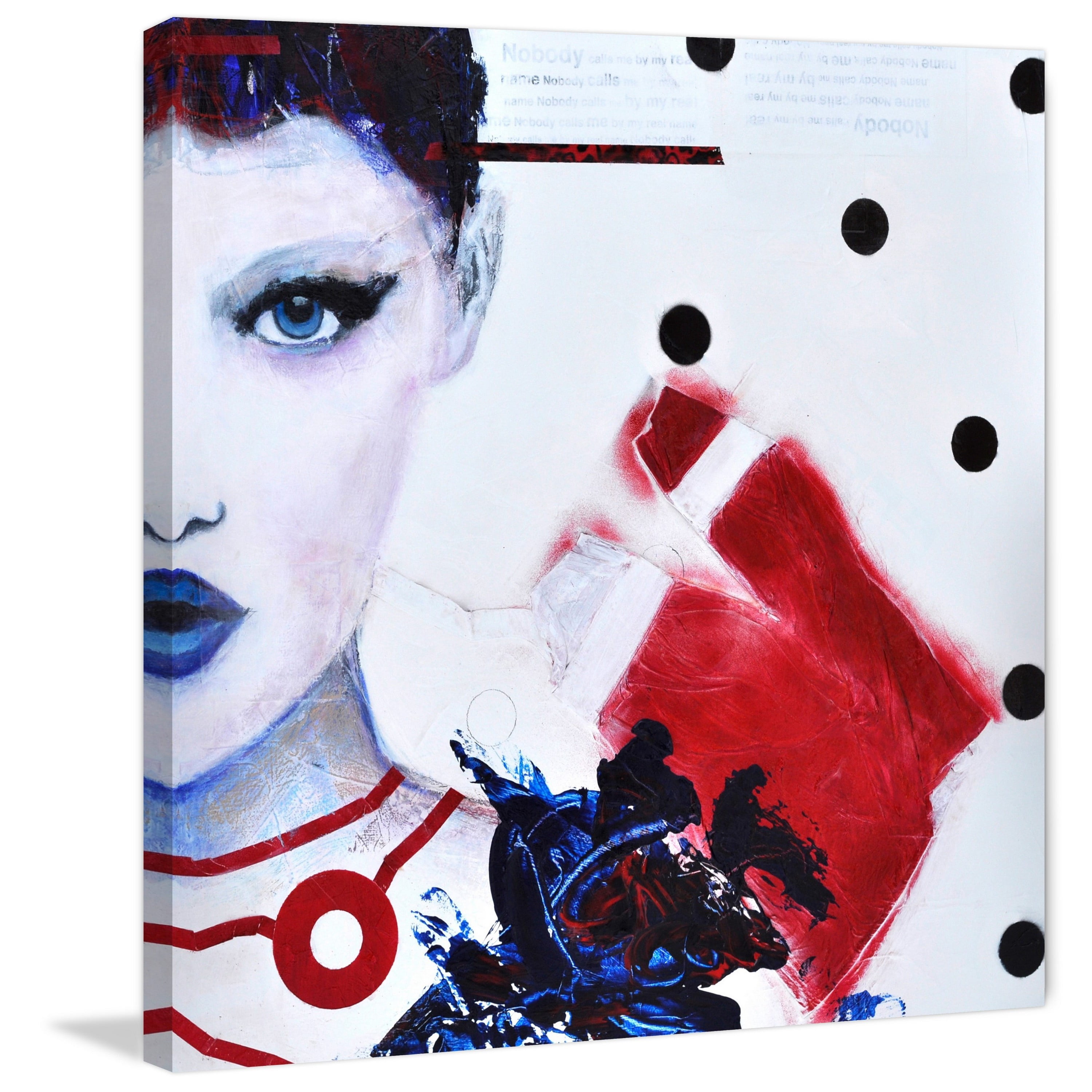 Nobody Calls Me by My Real Name Painting Print on Wrapped Canvas