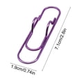 thumbnail image 3 of ZZkhGO Multi-Purpose Metal Pen Clip, Notebook Pen Stand Office Stationery Accessory, Portable Paperclip Multi Functional Pen Buckle for Desk Organizer, Purple, 3 of 6