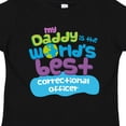thumbnail image 4 of Inktastic Daddy Worlds Best Correctional Officer Boys or Girls Toddler T-Shirt, 4 of 5