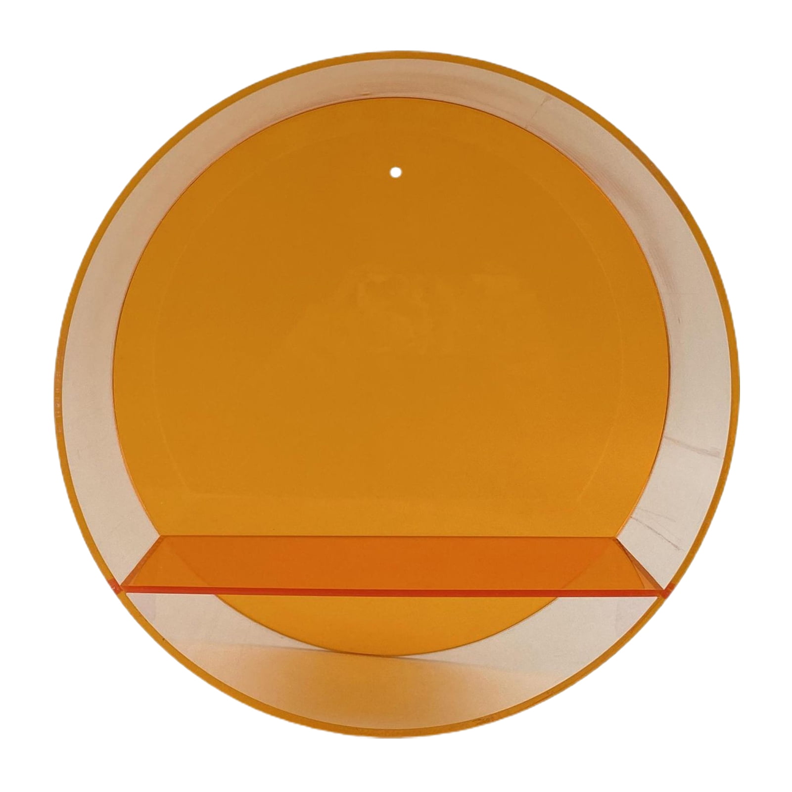 Transparent Round Figurine Display Stand NonYellowing Wall Decor, Figurine Holder for