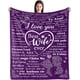 thumbnail image 1 of LHSHID Christmas Day Gifts for Wife from Husband to My Wife Blanket Anniversary Wedding Gifts for Her Christmas Birthday Gifts Ideas for Wife Wife Valentines Day Gifts 30x40in, 1 of 6