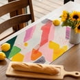 thumbnail image 5 of Placemat Ombre Pink Red Geometric Placemats for Dining Table Abstract Style Washable Table Mats for Party Kitchen Dining Decoration, 5 of 7