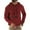 Red, variant on YYDGH Men's Active Hoodies Sweatshirts Casual Athletic Workout Pullover Long Sleeve Fashion Athletic Waffle Knit Sweatshirt with Kangaroo Pocket