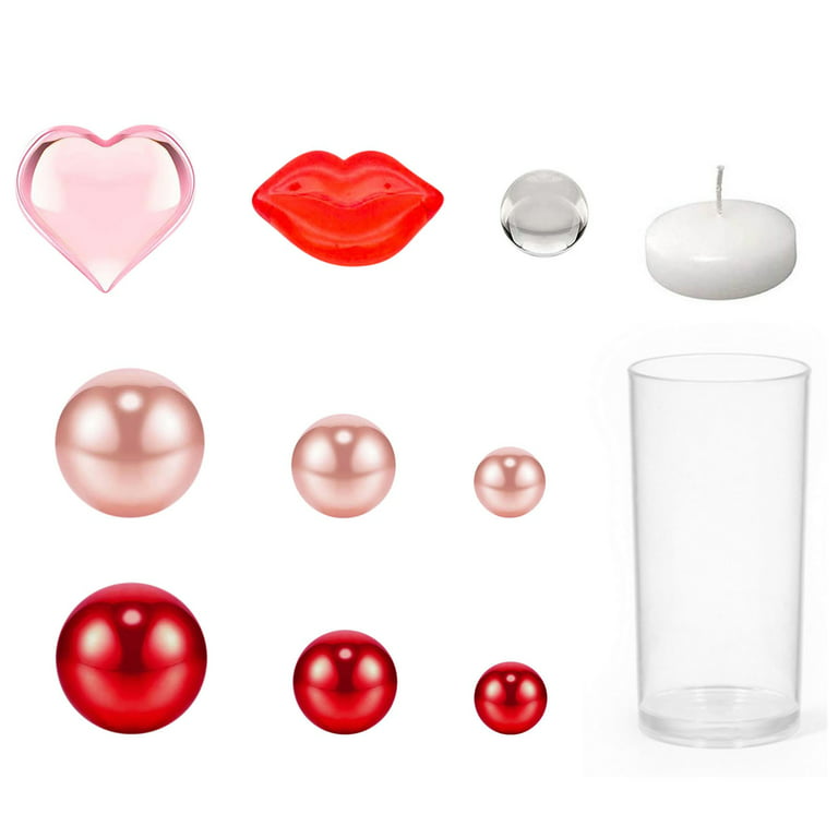  Jutom 10150 Pieces Valentine's Day Vase Filler Decoration Heart  Floating Vase Fillers for Centerpieces Water Gel Beads Pearls Floating  Candles for Home Table Valentine's Day Decor : Home & Kitchen