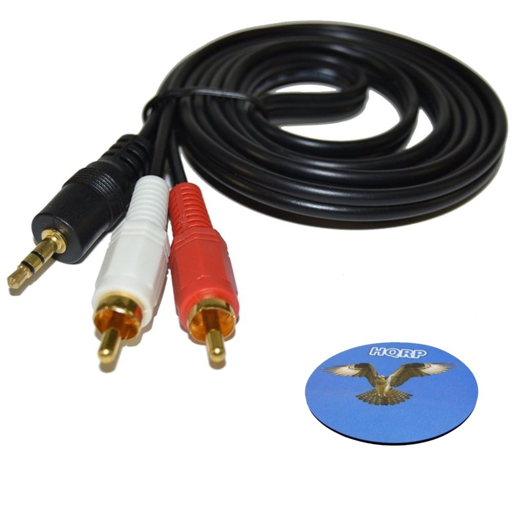 HQRP Stereo RCA to 3.5mm Audio Cable for Vizio S3820wC0 S5430WC2